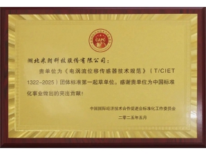 <b>電渦流位移傳感器標準起草證書</b>